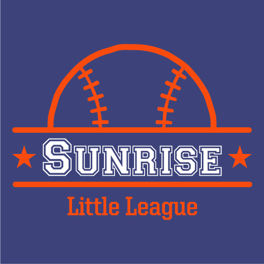 Sunrise Little League Spirit Wear shirt design - zoomed