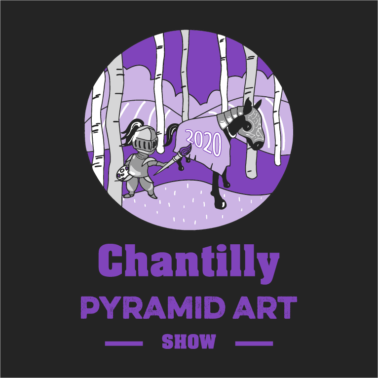 Chantilly Pyramid Art Show shirt design - zoomed