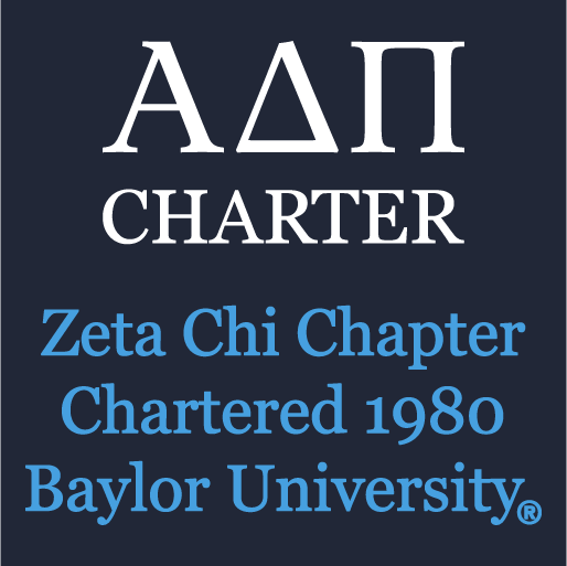 Zeta Chi's 40th Anniversary - CHARTERS ONLY shirt design - zoomed