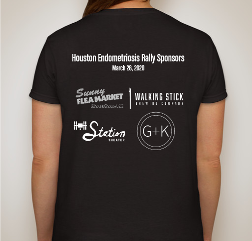 Official Houston Endometriosis Rally Shirt Fundraiser - unisex shirt design - back