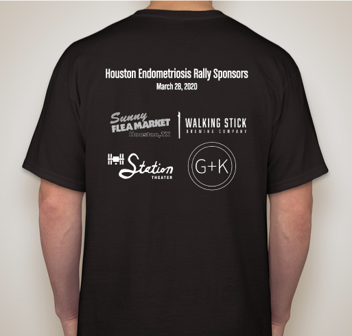 Official Houston Endometriosis Rally Shirt Fundraiser - unisex shirt design - back