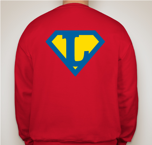 Leeway School: Be a Leeway School Super Hero Fundraiser - unisex shirt design - back