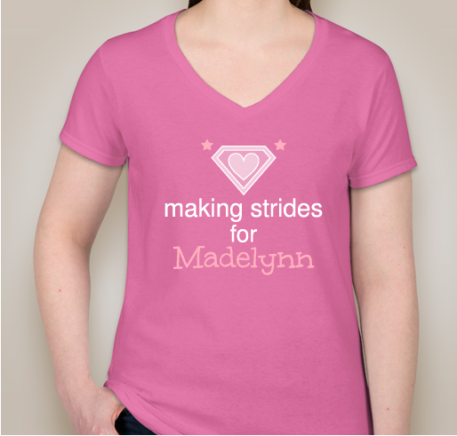 Making Strides for Madelynn 2020 Fundraiser - unisex shirt design - front
