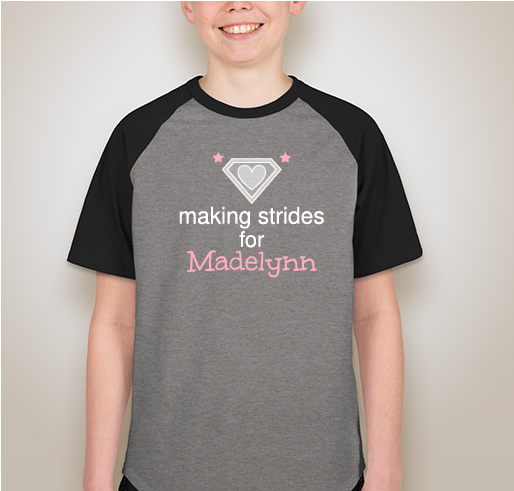 Making Strides for Madelynn 2020 Fundraiser - unisex shirt design - front