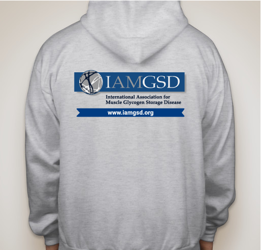 IamGSD branded clothing Fundraiser - unisex shirt design - back