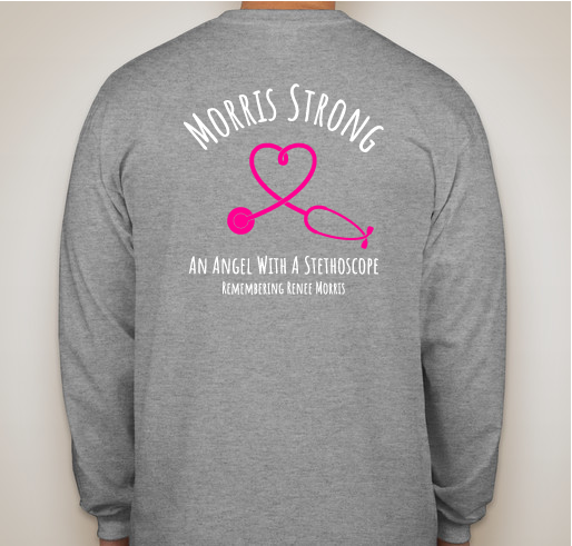 Remembering Renee Morris Fundraiser - unisex shirt design - back