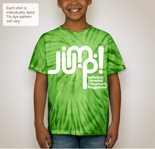 Wear your JUMP! support in style shirt design - zoomed