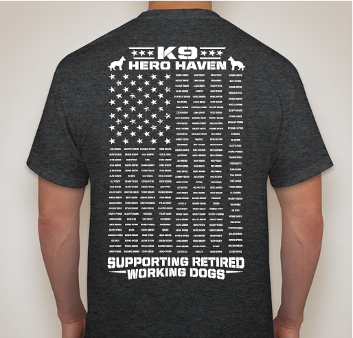 K9 Hero Haven - New for 2020!! Fundraiser - unisex shirt design - front