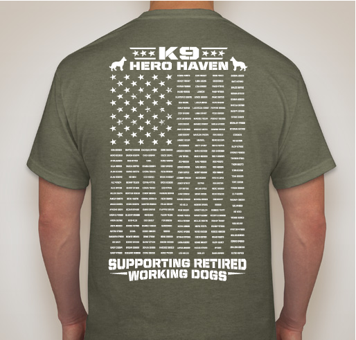 K9 Hero Haven - New for 2020!! Fundraiser - unisex shirt design - front