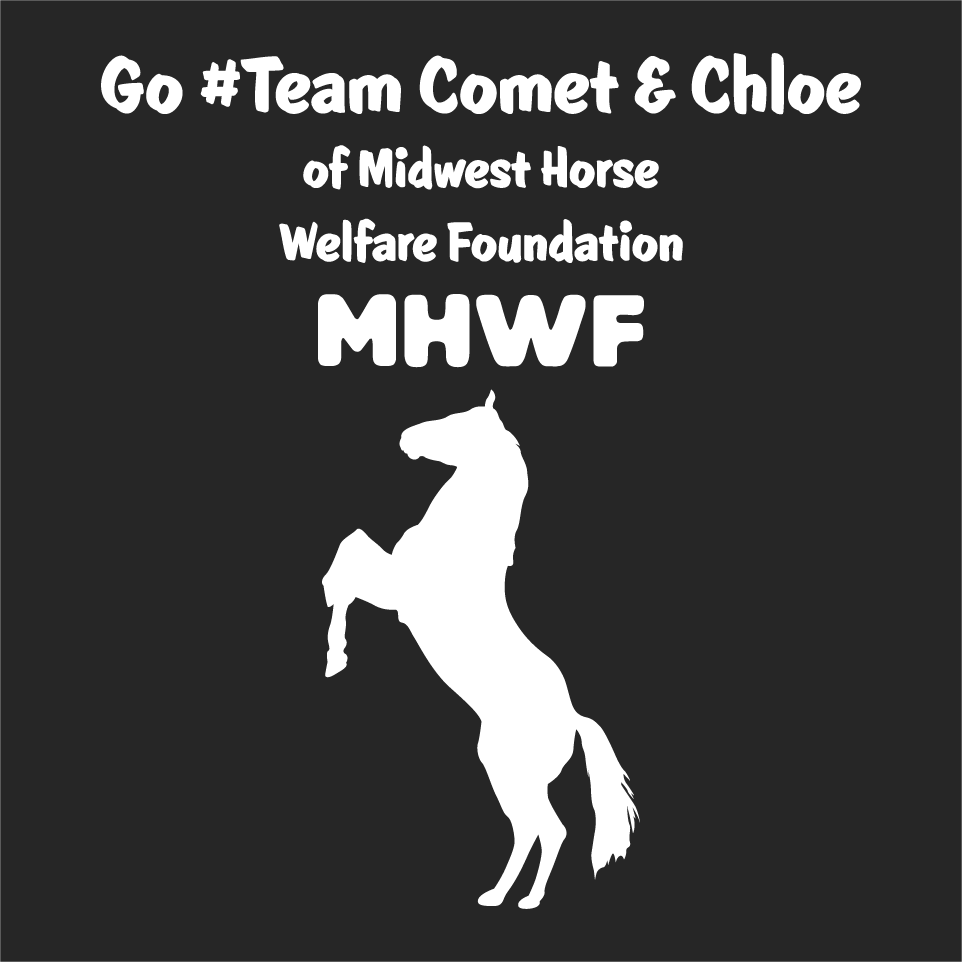 #TeamMHWF Supporting Comet and Chloe shirt design - zoomed