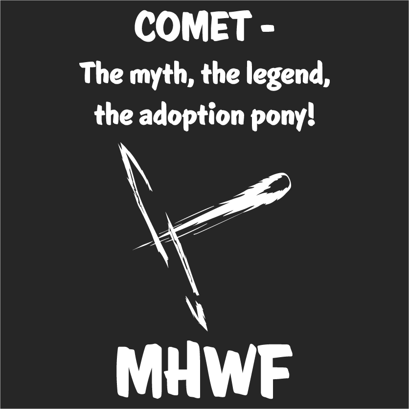 #TeamMHWF Supporting Comet and Chloe shirt design - zoomed