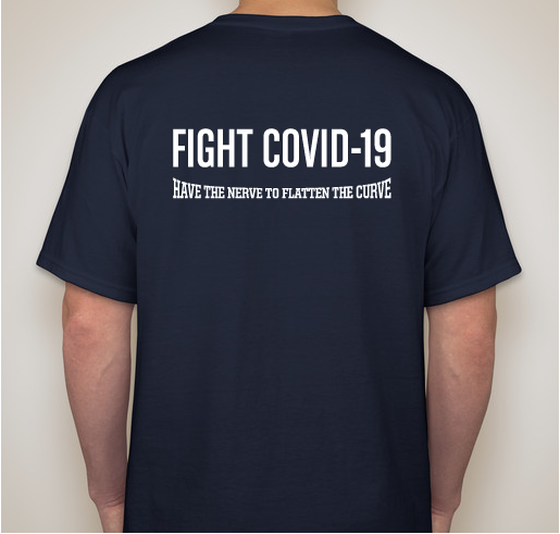 Fight COVID-19 Flatten The Curve Fundraiser Fundraiser - unisex shirt design - back