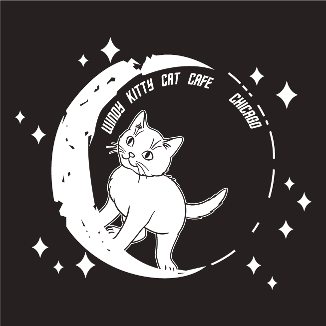 Windy Kitty Cats shirt design - zoomed
