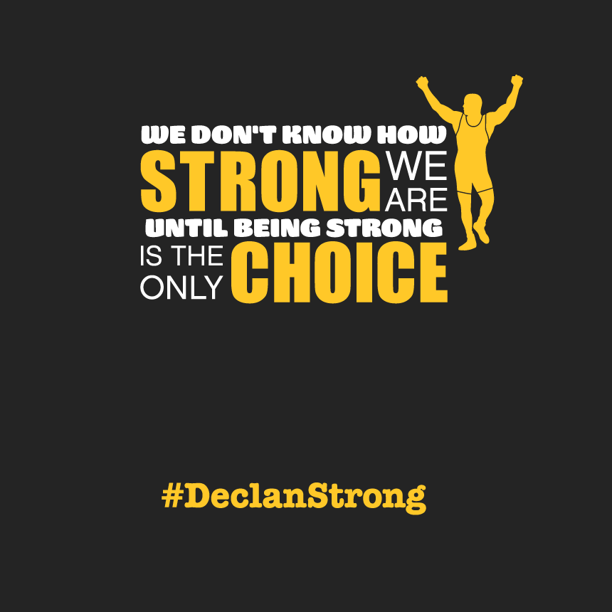 Declan's Army - Beat Ewing Sarcoma shirt design - zoomed