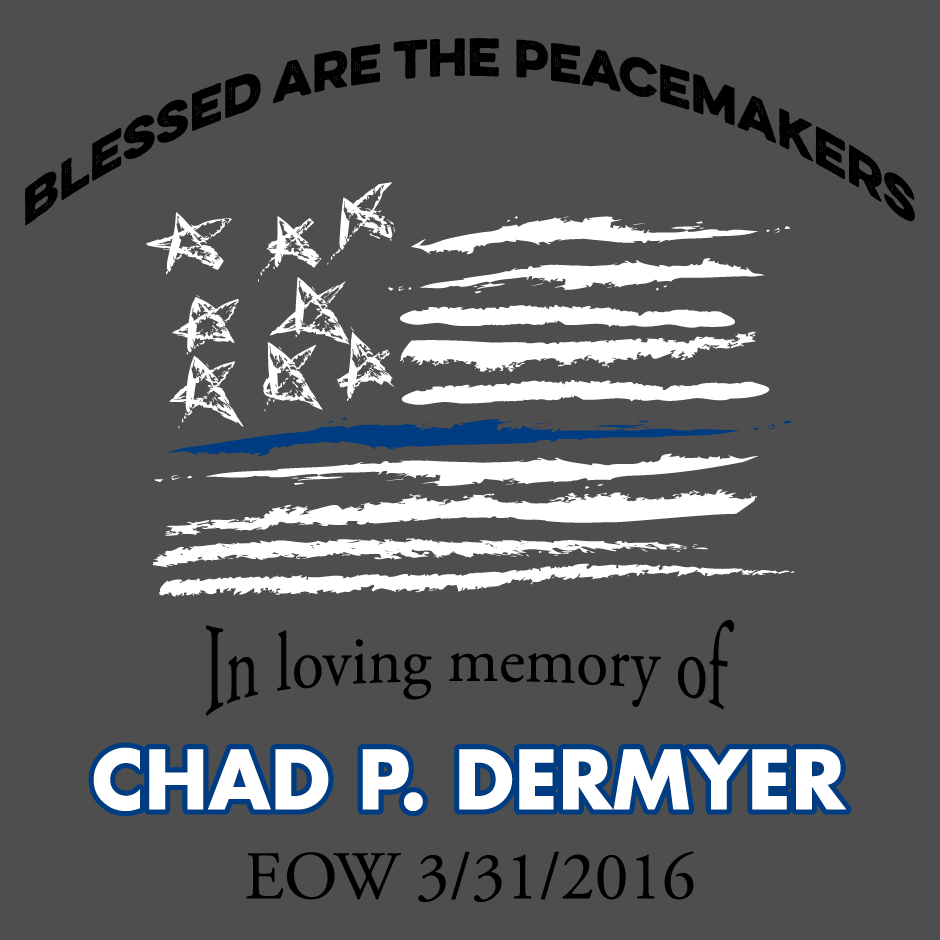 Chad P. Dermyer shirt design - zoomed