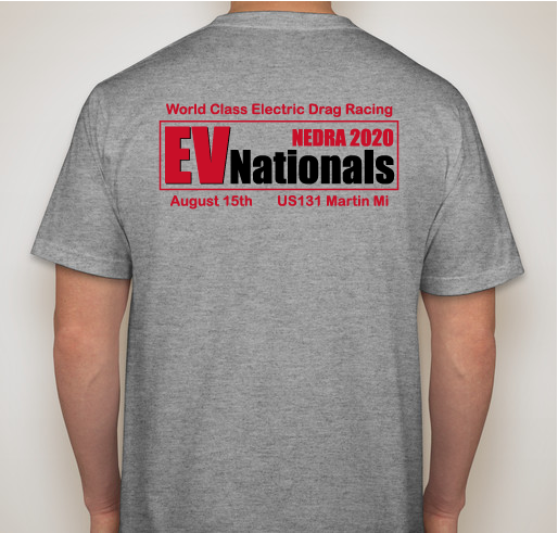 EV Nationals Racer Travel Expense Fund Fundraiser - unisex shirt design - back