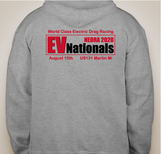 EV Nationals Racer Travel Expense Fund Fundraiser - unisex shirt design - back