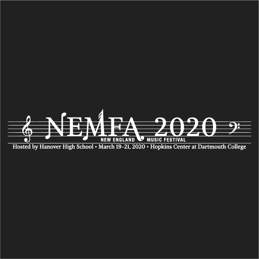 2020 New England Music Festival shirt design - zoomed