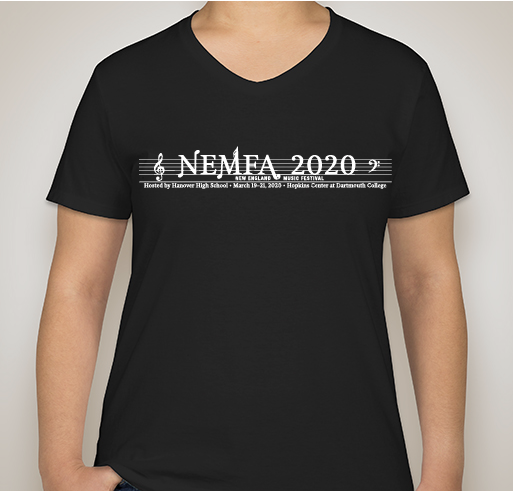 2020 New England Music Festival Fundraiser - unisex shirt design - front