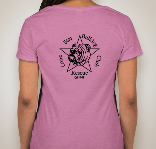 We're Bulldog Impaired Fundraiser - unisex shirt design - back