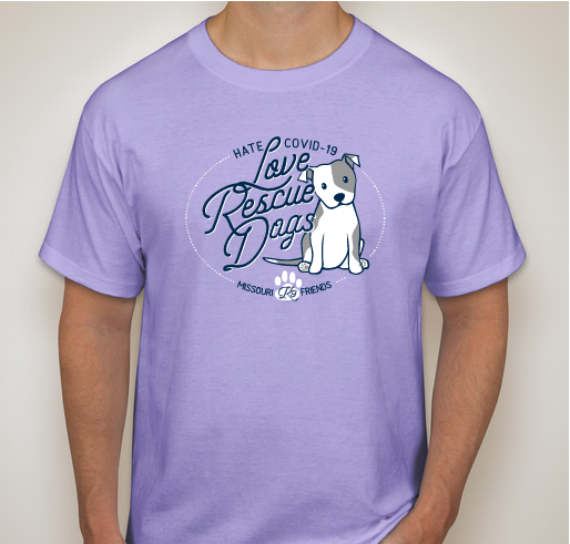 Missouri K9 Friends LOVE RESCUE DOGS Fundraiser T-shirt Fundraiser - unisex shirt design - front