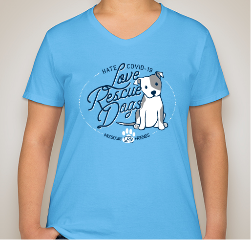 Missouri K9 Friends LOVE RESCUE DOGS Fundraiser T-shirt Fundraiser - unisex shirt design - front