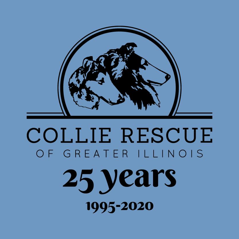 Collie Rescue Of Greater Illinois, Inc's 25th Anniversary Fundraiser shirt design - zoomed