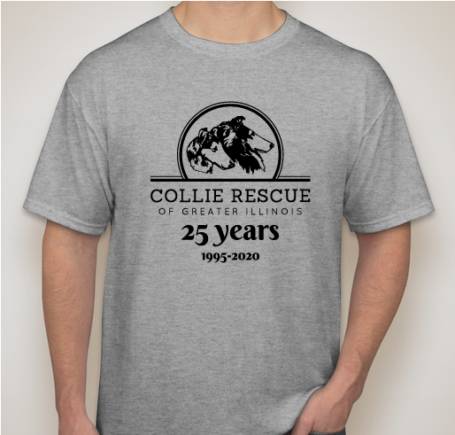 Collie Rescue Of Greater Illinois, Inc's 25th Anniversary Fundraiser Fundraiser - unisex shirt design - front