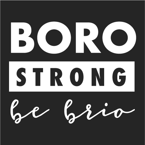 Cafe Brio - BORO STRONG Campaign shirt design - zoomed