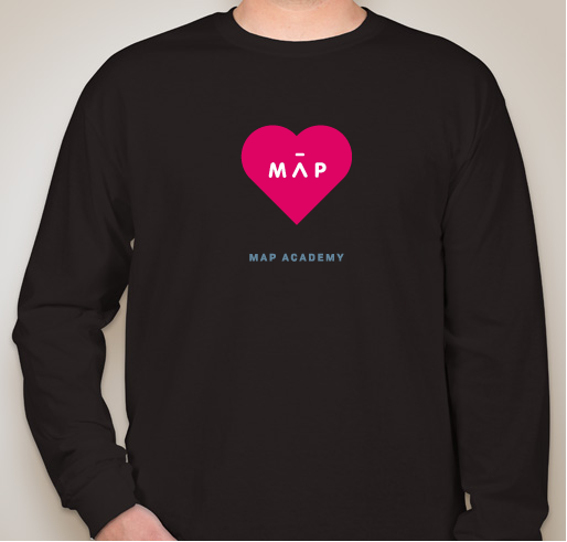 Map Love Fundraiser - unisex shirt design - front