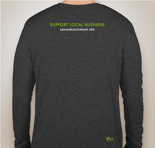 San Anselmo STRONG! Fundraiser - unisex shirt design - back