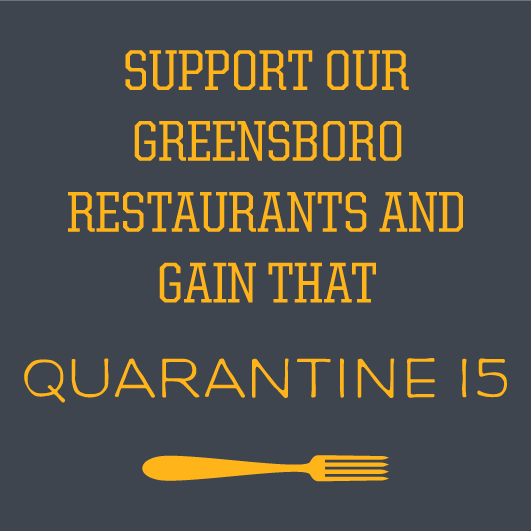 Support Our Local GSO Eateries shirt design - zoomed
