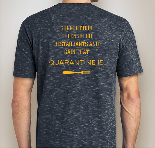 Support Our Local GSO Eateries Fundraiser - unisex shirt design - back