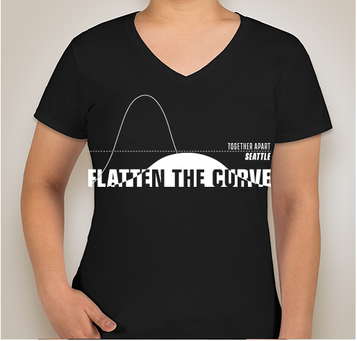 Flatten the Curve Seattle Fundraiser - unisex shirt design - front