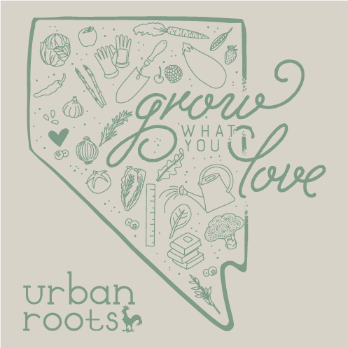 Grow What You Love for Urban Roots shirt design - zoomed