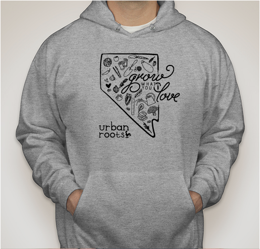 Grow What You Love for Urban Roots Fundraiser - unisex shirt design - front