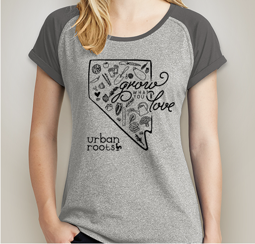 Grow What You Love for Urban Roots Fundraiser - unisex shirt design - front