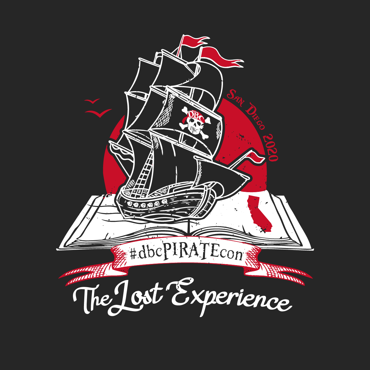 DBC Pirate Con - The Lost Experience shirt design - zoomed