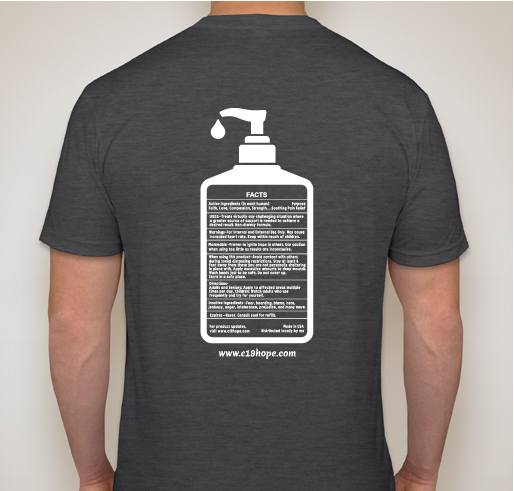 Covid-19 Hope T-Shirt Fundraiser - unisex shirt design - back