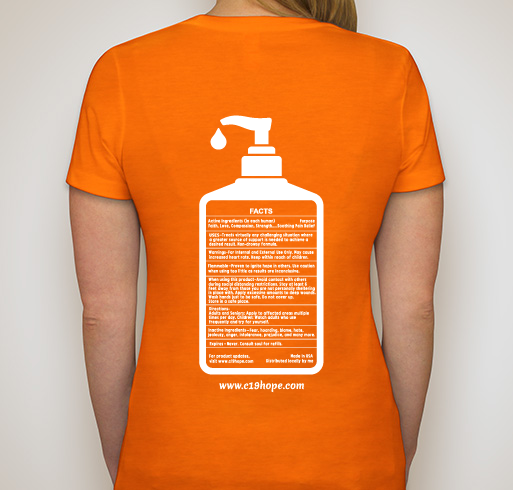 Covid-19 Hope T-Shirt Fundraiser - unisex shirt design - back