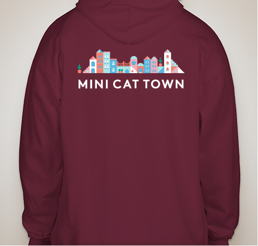 Mini Cat Town Zip Up Fundraiser 2 Fundraiser - unisex shirt design - back