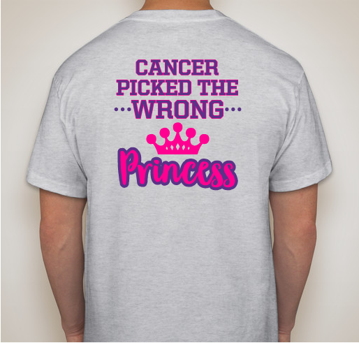 Strong like Princess Olivia Fundraiser - unisex shirt design - back