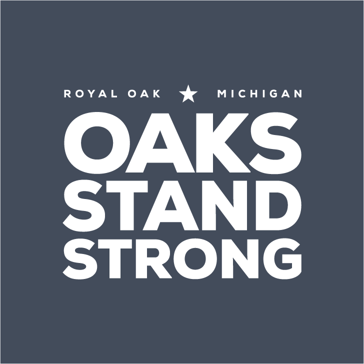 Oaks Stand Strong: Royal Oak 100th Memorial Day Parade Fundraiser shirt design - zoomed