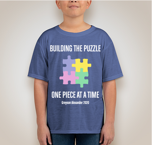 AUTISM AWARENESS SUPPORT T-SHIRTS FOR GREYSON Fundraiser - unisex shirt design - small