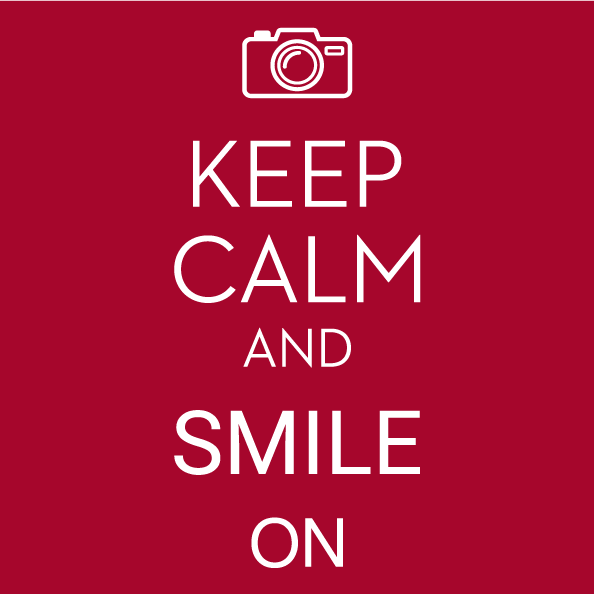 Keep Calm and Smile On shirt design - zoomed