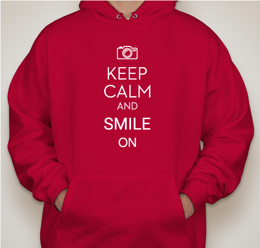 Keep Calm and Smile On Fundraiser - unisex shirt design - front