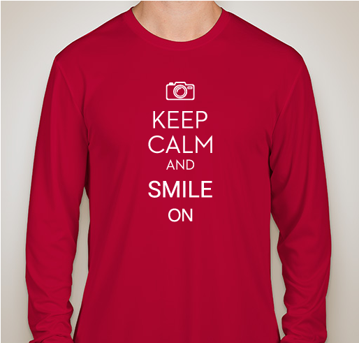 Keep Calm and Smile On Fundraiser - unisex shirt design - front