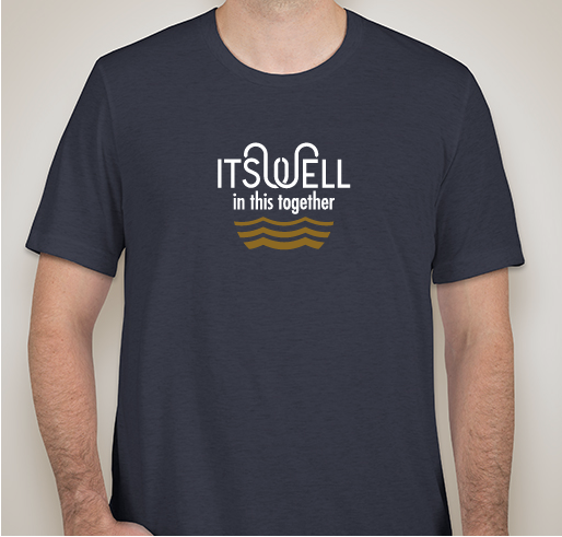 Support itswell yoga + paddle Fundraiser - unisex shirt design - front