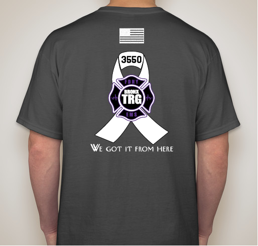 FDNY EMT John Mondello Fundraiser - unisex shirt design - back