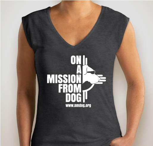 Support NMDOG's service to the chained, abused, and forgotten dogs of New Mexico! Fundraiser - unisex shirt design - front